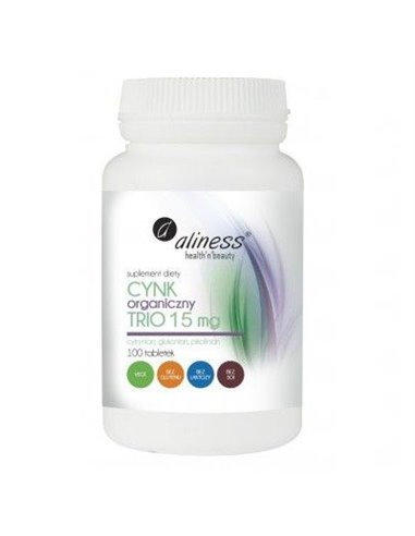 Organic Zinc Trio 15 mg, 100 δισκία