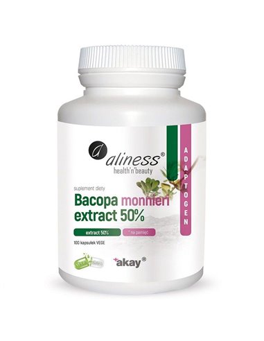 Εκχύλισμα Bacopa monnieri 50%, 500 mg, 100 Vege Caps
