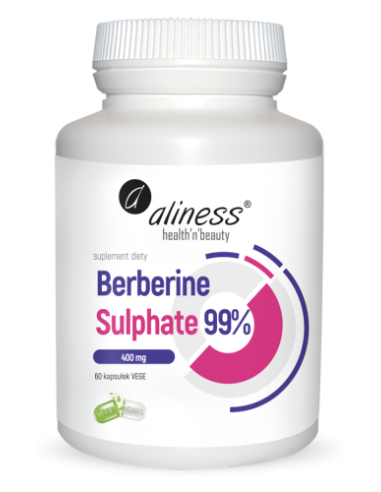 Θειικό Berberine 99% 400 mg, 60 vege caps